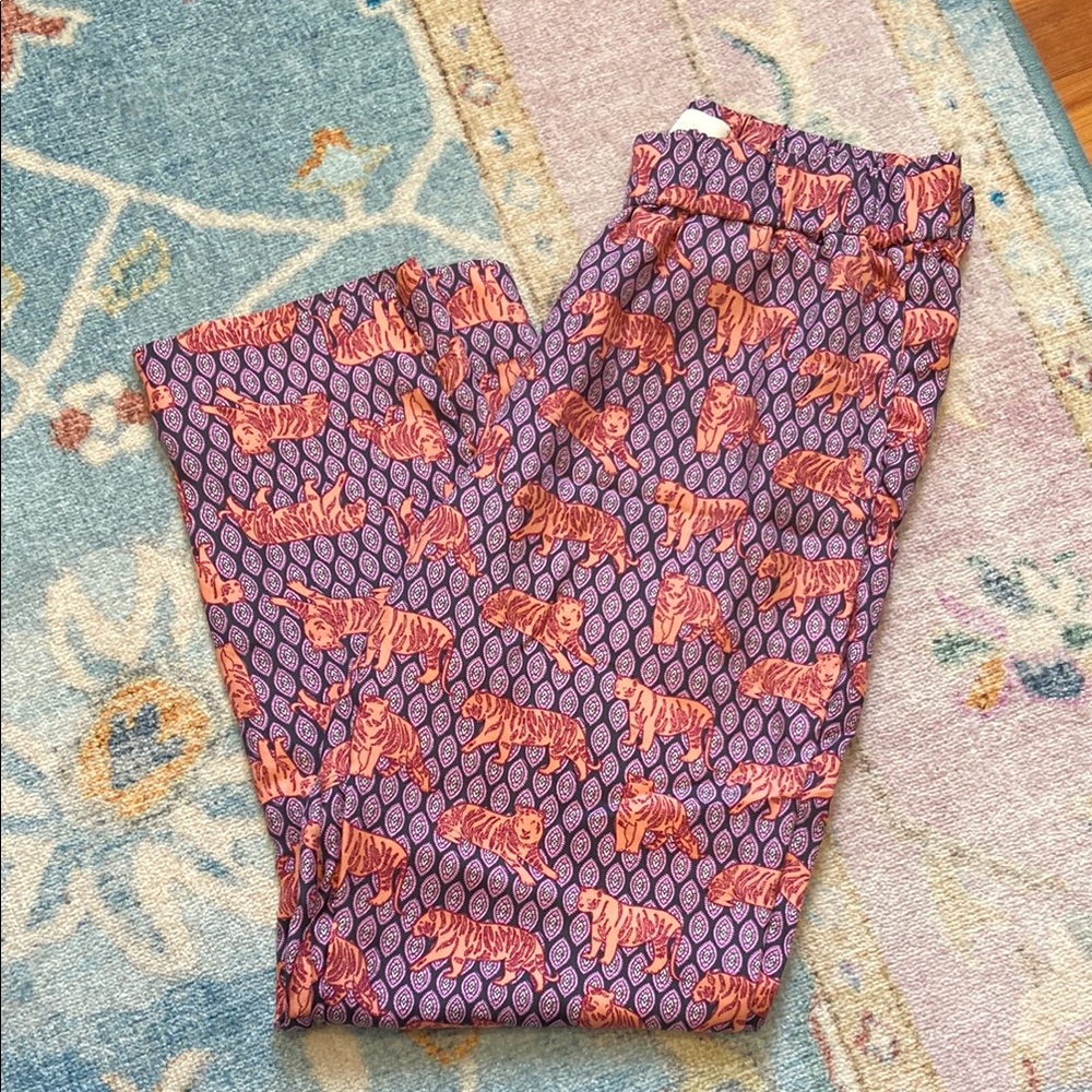 J.Crew collection tiger silk pants